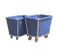 zklaseot Carrito de Lavandería, 2 Paquetes Comercial Carro De Lavandería con Ruedas, Lavandería Industrial Rodante con Bolsa Oxford Extraíble Y Marco De Acero For Hoteles En Casa, Cuarto De Lavado