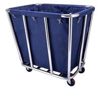 Carrito de lavandería comercial con ruedas | Diseño resistente y espacioso para una gestión eficiente de la lavandería en hoteles, hospitales y empresas