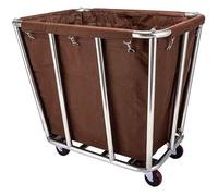 Carrito de lavandería comercial con ruedas | Diseño resistente y espacioso para una gestión eficiente de la lavandería en hoteles, hospitales y empresas