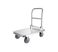 Carrito de mano multifuncional de 6 pulgadas con plataforma de rueda de freno para fácil traslado y transporte de almacén, carrito de Utili para LA y más allá