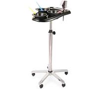 Carrito de Mantenimiento Ajustabl para Salón de Belleza Barbería, Carro de Belleza de Bandeja de peluquería con Tazas de secador de Pelo, Carro de Peluquería con Ruedas