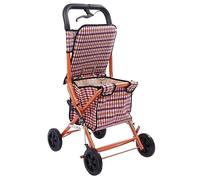 Carrito de Mercado Carro de la Compra Carrito De La Compra 4 Ruedas Andador Andador Plegable Movilidad Ayuda Para Caminar, Asiento Ajustable En Altura Andador Para Ancianos Carrito Compra Carrito de C
