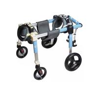 Carrito de movilidad ajustable para perros de 4 ruedas, ideal para ayudar a mascotas discapacitadas, proporciona apoyo para caminar, ligero y duradero, mejora la movilidad y la comodidad de las