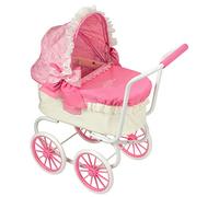 Carrito DE MUÑECAS CLÁSICO Rosa Reborn - Carro CLÁSICO Delux Rosa
