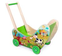 Carrito De Muñecas De Juguete De Madera Granja 620x310x530mm NUEVO Carro