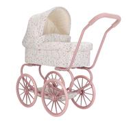 Carrito de Muñecas de Metal Flores - Little Dutch | Robusto, elegante y con cesta inferior