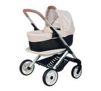 Carrito de Muñecas Smoby 3 en 1 Beige con Capazo y Silla Convertible 42 cm