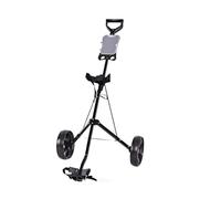 Carrito de paseo de golf, carro de empuje de la bolsa de golf, carro de mano plegable de hierro con 2 ruedas - Accesorios deportivos para exteriores, soporte portátil de bola ligera, para hormigón,