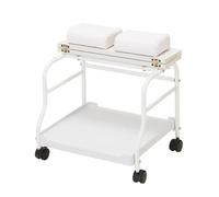 Carrito de pedicura con reposapiés, estación de uñas rodante portátil para salón de belleza, spa y mesa de masaje