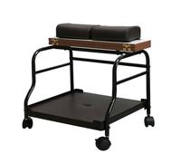 Carrito de pedicura con reposapiés, estación de uñas rodante portátil para salón de belleza, spa y mesa de masaje