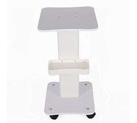 Carrito de peluquería con ruedas, mesa auxiliar, para salón de belleza, blanco