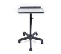 Carrito de peluquería para salón de belleza, altura ajustable, 70-103 cm, carro de aluminio con rueda de desplazamiento, soporte para herramientas de salón de belleza profesional (plata)