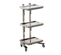 Carrito de peluquería profesional de acero inoxidable con mesa plegable para herramientas de pelo japonesas