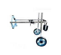 Carrito de perro ajustable para patas traseras, silla de ruedas de aluminio ligero de 2 ruedas para mascotas o perros con movilidad reducida
