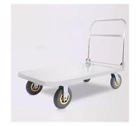 Carrito de plataforma de acero resistente plegable multiusos con ruedas, ideal para transporte manual de sacos, carretilla de mano plana duradera para una fácil carga y movimiento