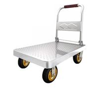 Carrito de plataforma plegable con ruedas y asa para un fácil transporte, ideal para levantar objetos pesados y mover mercancías, perfecto para almacén y uso doméstico