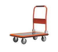 Carrito de plataforma plegable ligero con ruedas silenciosas, ideal para entrega urgente doméstica y fácil transporte, perfecto para mover mercancías sin esfuerzo