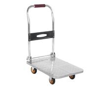 Carrito de plataforma plegable resistente con ruedas y asa, 70 x 45 cm, fácil de levantar y mover para cargas pesadas, perfecto para transportar mercancías y equipos