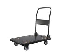 Carrito de plataforma plegable resistente ultra silencioso con 4 ruedas para un fácil transporte y almacenamiento, ideal para mover cargas pesadas y carretilla de mano portátil de carga