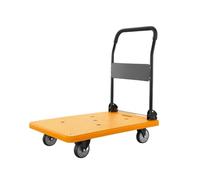 Carrito de plataforma plegable ultra silencioso, carrito de transporte portátil de 4 ruedas para una fácil carga y almacenamiento, ideal para mover cargas pesadas con facilidad