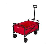 Carro Multiusos Aktive Rojo Poliéster Acero 65 x 94 x 40 cm Plegable Playa