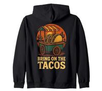 Carrito de Puesta de Sol de Cactus para Llevar el Tacos Sudadera con Capucha