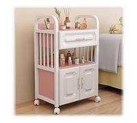 Carrito de salón de belleza con cajones, armario de almacenamiento móvil para herramientas de peluquería y equipo de spa, organizador de tres niveles