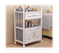Carrito de salón de belleza con cajones, armario de almacenamiento móvil para herramientas de peluquería y equipo de spa, organizador de tres niveles