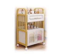 Carrito de salón de belleza con cajones, armario de almacenamiento móvil para herramientas de peluquería y equipo de spa, organizador de tres niveles