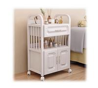 Carrito de salón de belleza con cajones, armario de almacenamiento móvil para herramientas de peluquería y equipo de spa, organizador de tres niveles