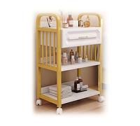 Carrito de salón de belleza con cajones, armario de almacenamiento móvil para herramientas de peluquería y equipo de spa, organizador de tres niveles