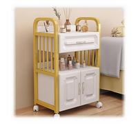 Carrito de salón de belleza con cajones, armario de almacenamiento móvil para herramientas de peluquería y equipo de spa, organizador de tres niveles