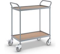 Carrito de servicio eurokraft pro, altura de los pisos 530 mm, 2 pisos
