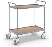 Carrito de servicio eurokraft pro, altura de los pisos 590 mm, 2 pisos