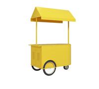 Carrito de servicio pesado para exteriores con ruedas, gran espacio de almacenamiento, quiosco móvil para alimentos, bebidas, manualidades y eventos