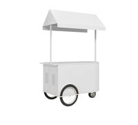 Carrito de servicio pesado para exteriores con ruedas, gran espacio de almacenamiento, quiosco móvil para alimentos, bebidas, manualidades y eventos