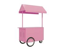 Carrito de servicio pesado para exteriores con ruedas, gran espacio de almacenamiento, quiosco móvil para alimentos, bebidas, manualidades y eventos