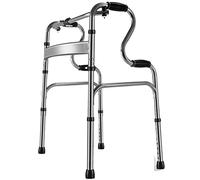 Carrito De Supermercado Plegable, Andador Vertical Resistente Para Adultos, Ayuda Para Caminar De Altura Ajustable Con Ruedas Universales, Bolsa De Compras Y Asiento