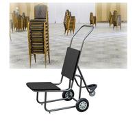 Carrito de transporte para sillas - Diseño de 3 ruedas para una fácil movilidad, almacenamiento eficiente, ideal para eventos y banquetes, solución de gestión de sillas que ahorra espacio