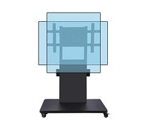 Carrito de TV móvil ajustable en altura - Soporte rodante para pantallas de 40 a 85 pulgadas, carrito portátil con bandeja y soportes de montaje compatible con VESA 600 x 400 mm, fácil movilidad y