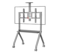 Carrito de TV móvil con panel interactivo para pantallas de 4275 pulgadas/55100 pulgadas. Soporte profesional de TV rodante para salas de conferencias y presentaciones