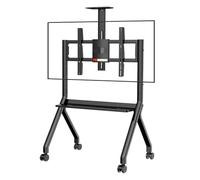 Carrito de TV móvil con panel interactivo, soporte de TV para pantallas de 4275 pulgadas, soporte de TV rodante para salas de conferencias, soporte profesional de TV para pantallas de 55100 pulgadas