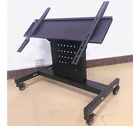 Carrito de TV móvil con ruedas para pantallas planas y curvadas de 32 a 60 pulgadas, soporte de TV rodante para el hogar y la oficina, altura ajustable, diseño portátil, resistente, perfecto para