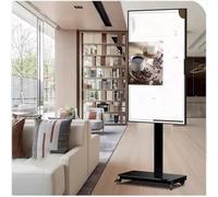 Carrito de TV móvil con ruedas - Soporte portátil LCD de suelo para pantalla plana LED de 32 a 75 pulgadas, soporta hasta 80 kg, pantalla horizontal y vertical fija