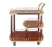Carrito de vino con almacenamiento - Elegante carrito de cocina para bar en casa y mostrar tu colección de vinos elegantemente