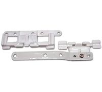 Carrito deslizante para cortinas con riel extensible de recambio para cortinas blancas, deslizador americano universal, original, para Valiant Stanley Swiss Kirsh Acrimo 1 a par
