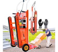 Carrito eléctrico para subir escaleras, resistente, 600 W/800 W/1200 W, pistas mejoradas, mango ajustable, panel de control, carga de 440 libras, incluye guantes