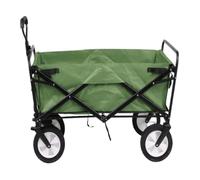 Carrito for Exteriores, Transporte de Equipo Pesca, Remolque pequeño, Carrito Compras Plegable Cuatro Ruedas for supermercado, for(Green)