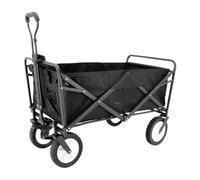 Carrito for Exteriores, Transporte de Equipo Pesca, Remolque pequeño, Carrito Compras Plegable Cuatro Ruedas for supermercado, for(Black)