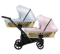 Carrito Gemelar IVENTO DUO GLAM Gemelos - Dos sillitas de coche: NO, COLOR : Rosa y Azul